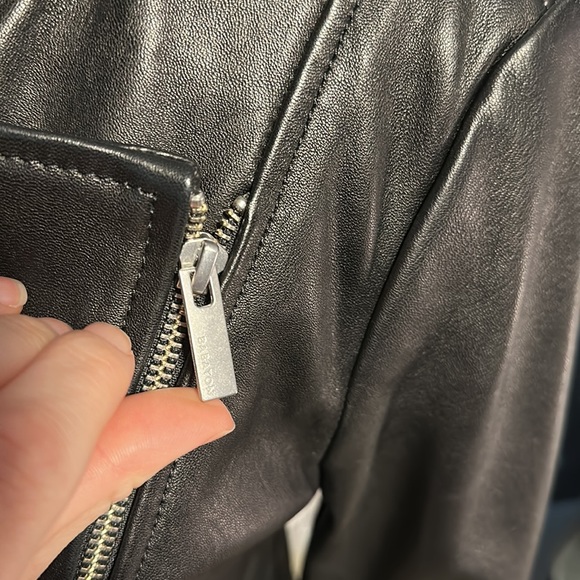 Babyton Leather Jacket, cropped, size s. NWOT - Picture 7 of 8